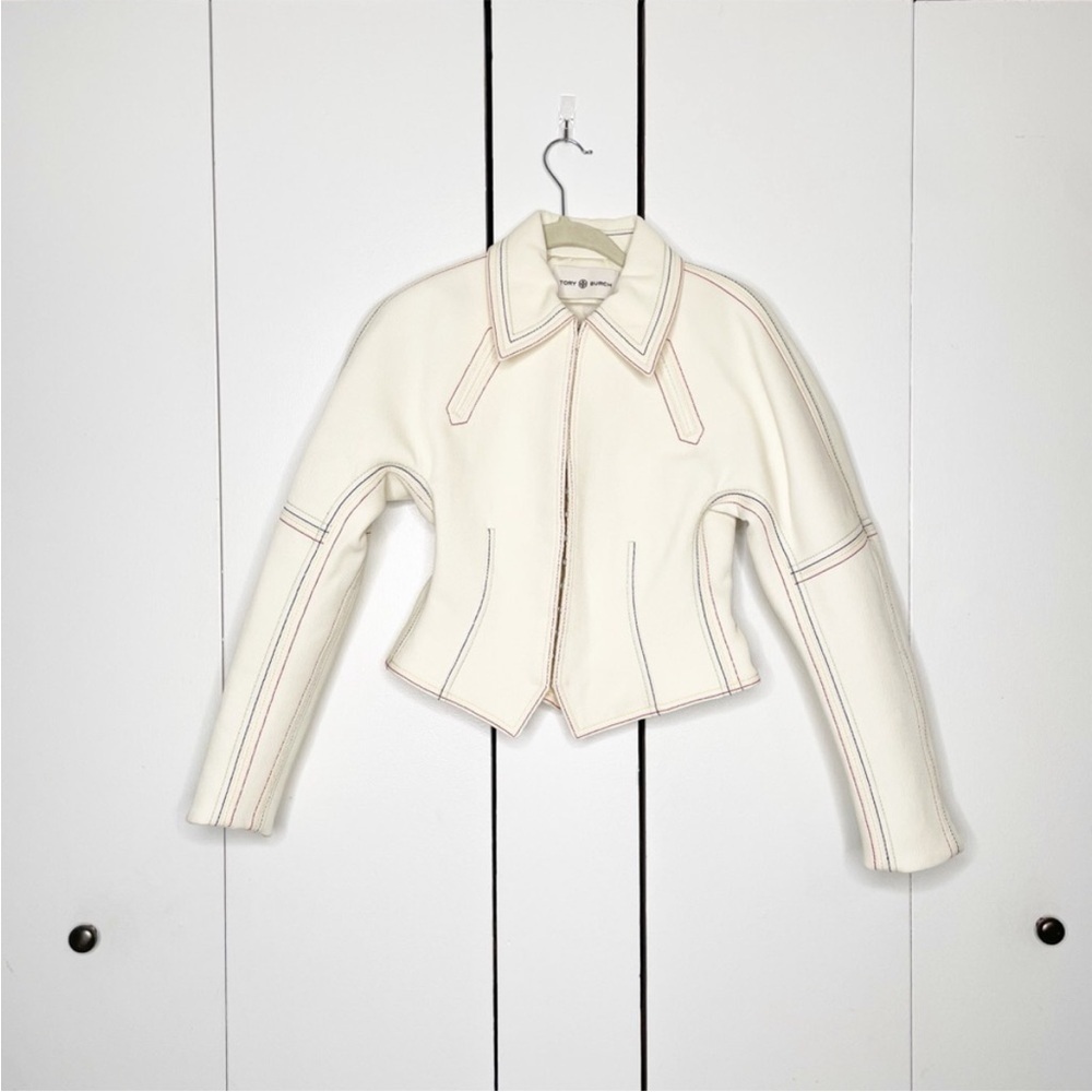 New Tory Burch Cotton Twill Jacket - Picture 12 of 15